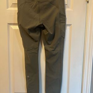 Lululemon leggings with side pockets and back zipper. Only worn twice.